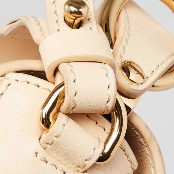Chloe Beige Calfskin Leather Mini C Shoulder Bag - Picture 7 of 12